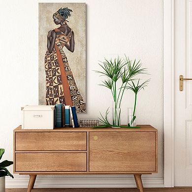 Stupell Home Decor Sophisticated Female Figure with Patterned Dress Wall Art