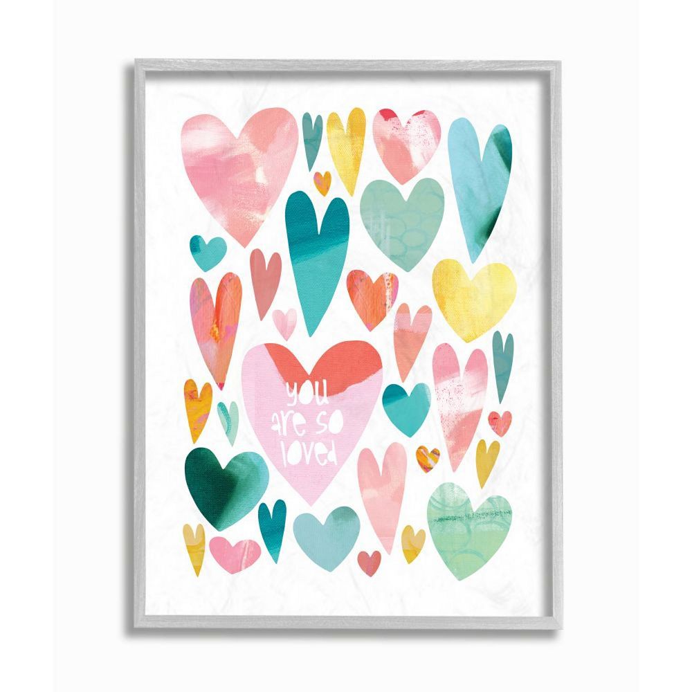 Stupell Home Decor You are So Loved Phrase with Colorful Distressed ...