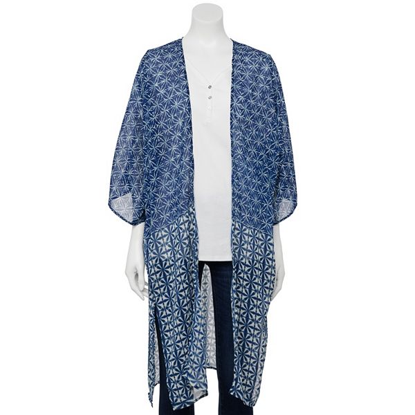 Women's Sonoma Goods For Life® Patched Block Print Kimono