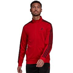 adidas Louisville Sideline Knit 1/4-Zip Jacket - Red, Men's Training