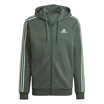 Men s adidas Essential Full Zip Fleece Hoodie