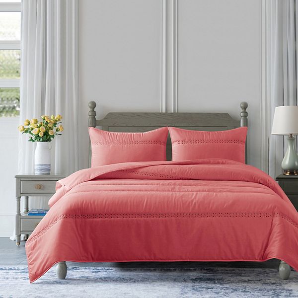 Country Living Eyelet Quilt Set