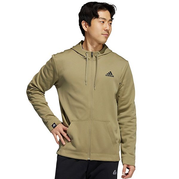 Adidas men's post game hot sale fleece full zip hoodie