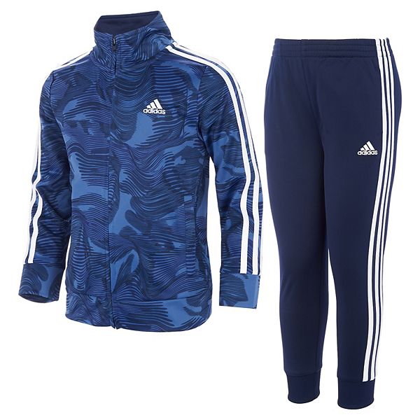 Boys 47 adidas Printed Tricot Zip Track Jacket & Jogger Pants Set