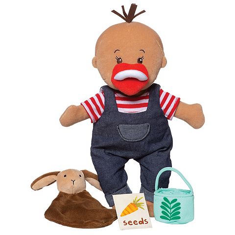Детские куклы Manhattan Toy Wee Baby Stella Tiny Farmer 12-Inch Soft Baby Doll Set
