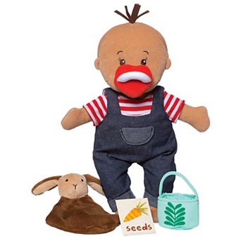 Manhattan Toy Wee Baby Stella Tiny Farmer 12-Inch Soft Baby Doll Set
