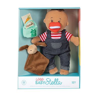 Manhattan Toy Wee Baby Stella Tiny Farmer 12-Inch Soft Baby Doll Set