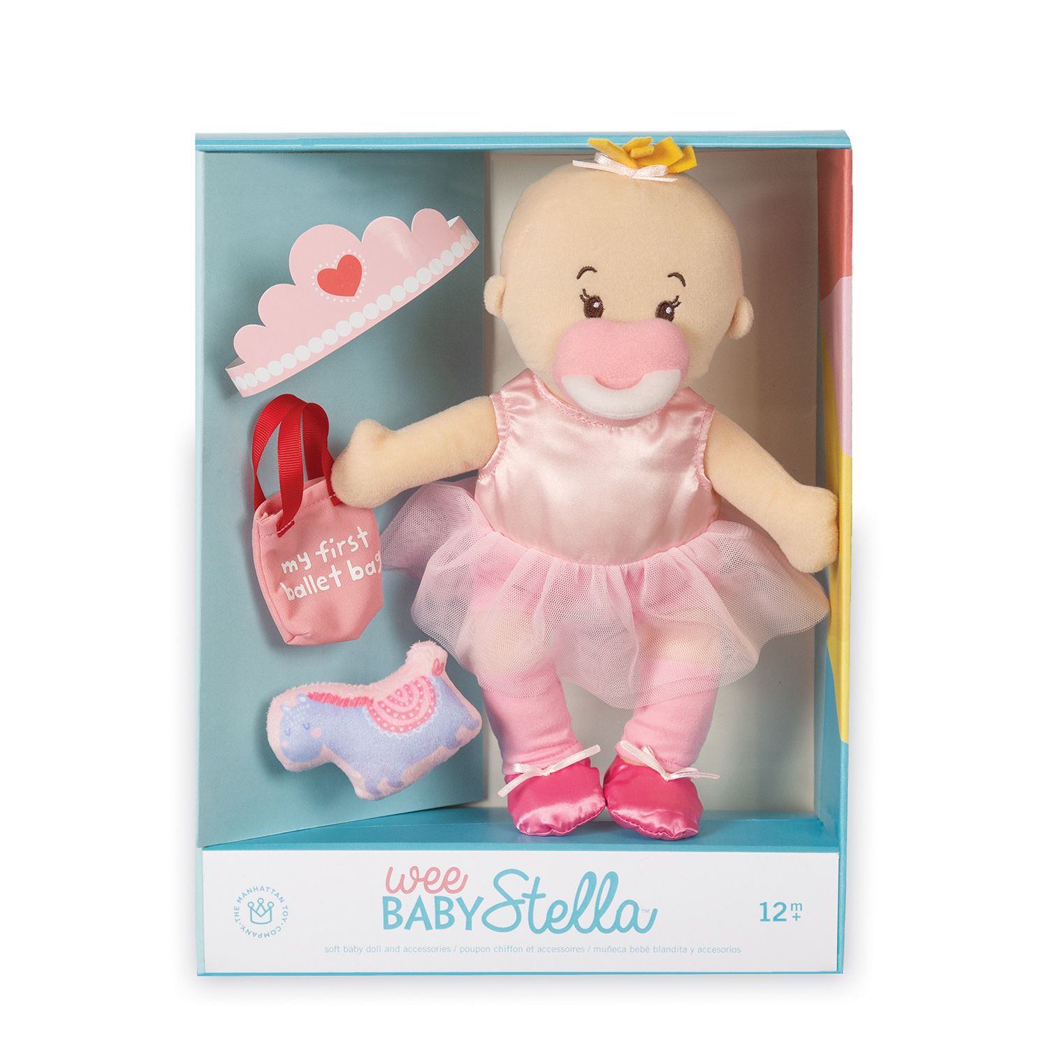 Manhattan Toy Wee Baby Stella Tiny Ballerina 12-Inch Soft Baby Doll Set