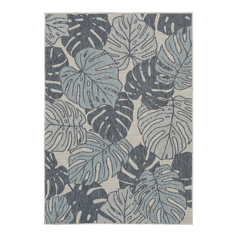 Loomaknoti Home Savannah Indoor Outdoor Area Rug, Blue, 8X10 Ft