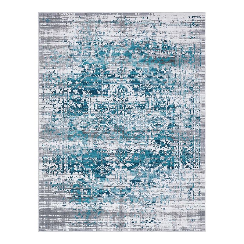 Unique Loom Vintage Aarhus Rug, Blue, 10X13 Ft