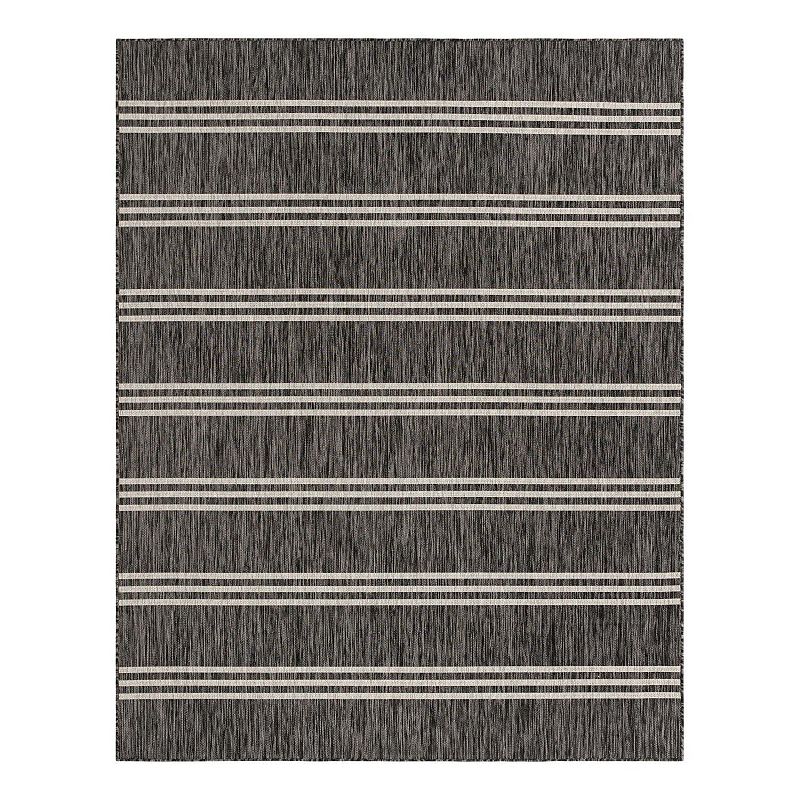 Jill Zarin Anguilla Indoor Outdoor Rug, Grey, 9X12 Ft