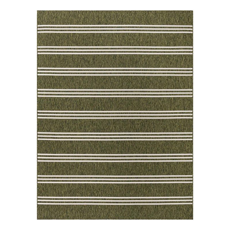 Jill Zarin Anguilla Indoor Outdoor Rug, Green, 6X9 Ft