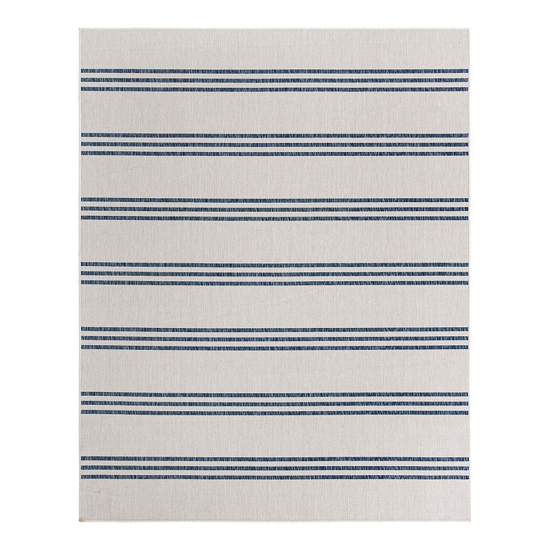 Jill Zarin Anguilla Indoor Outdoor Rug, White, 8X10FT OVL