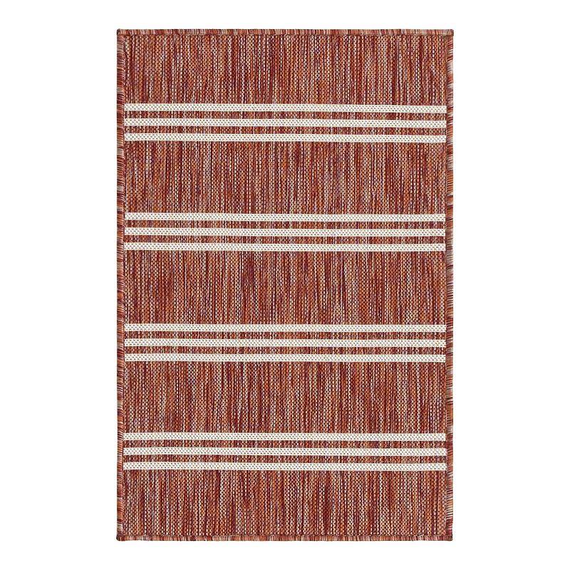 Jill Zarin Anguilla Indoor Outdoor Rug, Red, 9X12 Ft