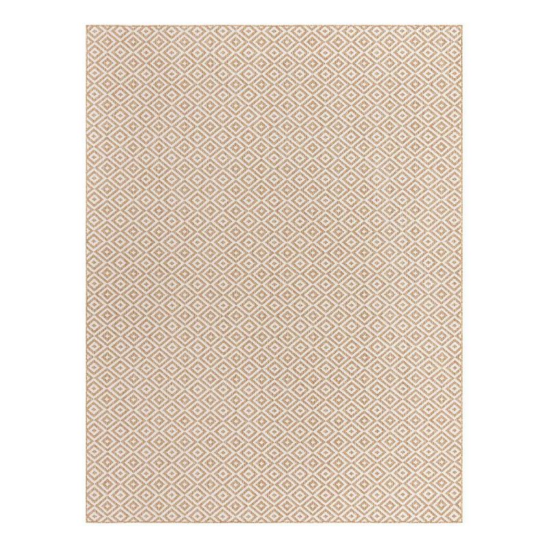 Jill Zarin Costa Rica Indoor Outdoor Rug, Beig/Green, 8X10FT OVL