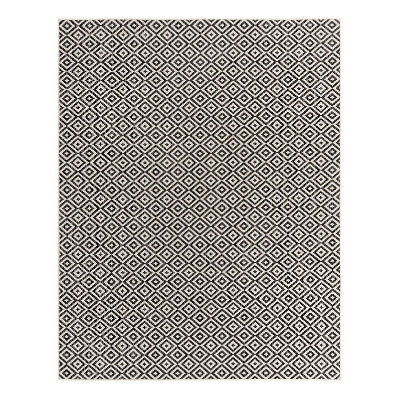 Jill Zarin Costa Rica Indoor Outdoor Rug, Grey, 8X10 Ft