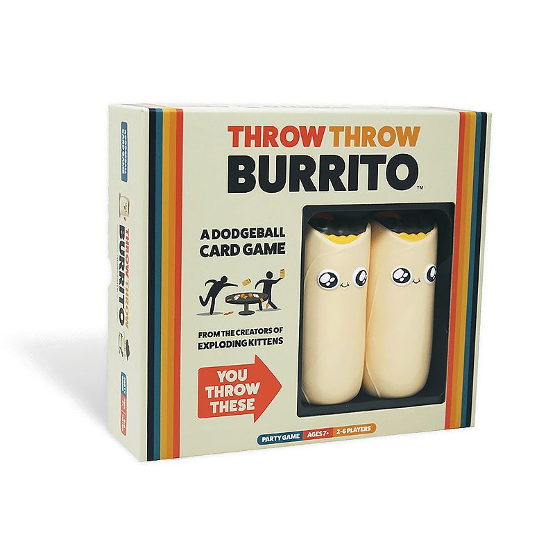 72613554 Throw Throw Burrito by Exploding Kittens, Beig/Gre sku 72613554