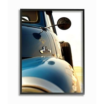 Stupell Home Decor Vintage Automobile Photo Black Framed Wall Art