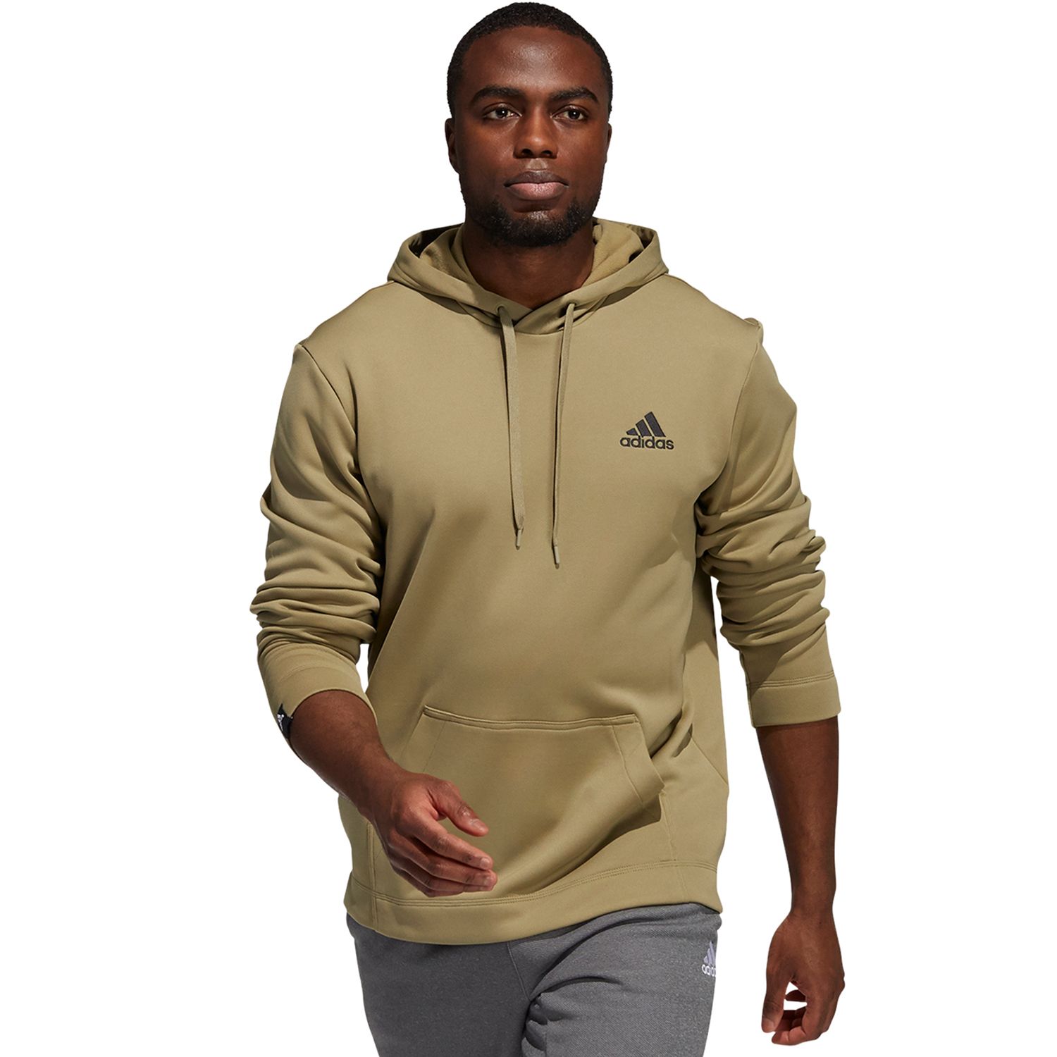 khaki green adidas hoodie mens