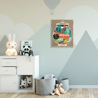 Stupell Home Decor San Francisco Collage Canvas Wall Art