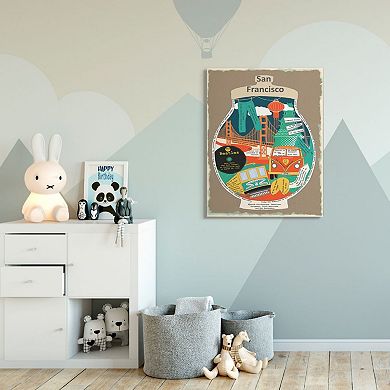 Stupell Home Decor San Francisco Collage Canvas Wall Art