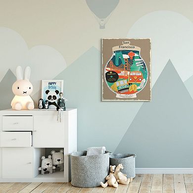 Stupell Home Decor San Francisco Collage Canvas Wall Art