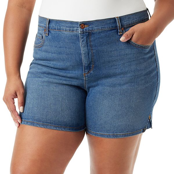 Gloria Vanderbilt Women's Plus Size Comfort Curvy Skimmer Shorts 