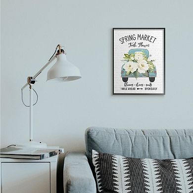 Stupell Home Decor Spring Market Truck Framed Wall Art