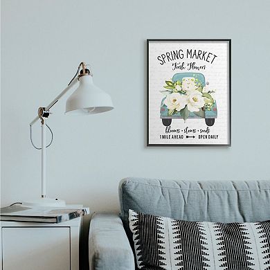 Stupell Home Decor Spring Market Truck Framed Wall Art