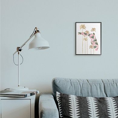 Stupell Home Decor Flamingo Florida Framed Wall Art