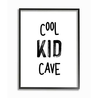 Stupell Home Decor Cool Kid Cave Framed Wall Art