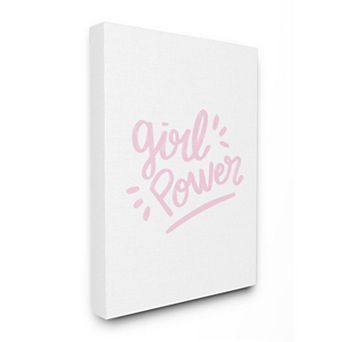 Stupell Home Decor Girl Power Canvas Wall Art