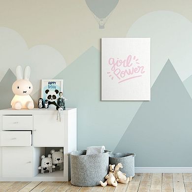 Stupell Home Decor Girl Power Canvas Wall Art
