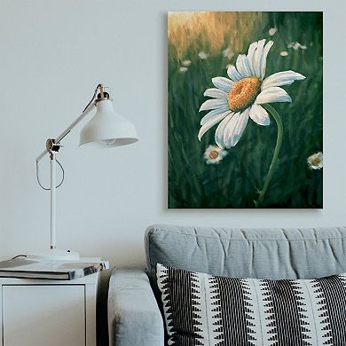 Stupell Home Decor Daisy Details in Field of Spring Flowers Canvas Wall Art