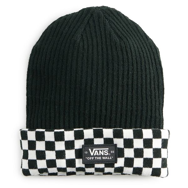 Checkered store vans beanie