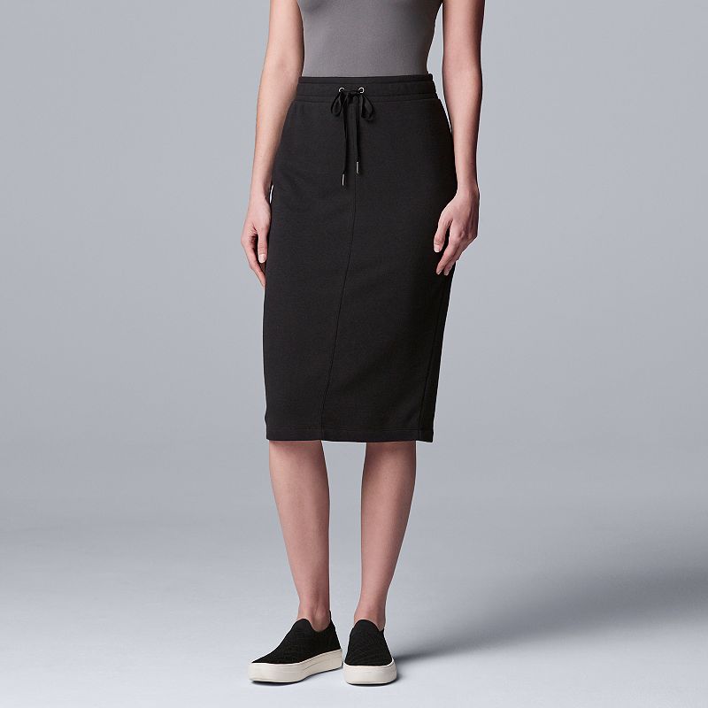 Women s Satin Midi Skirt Kohls