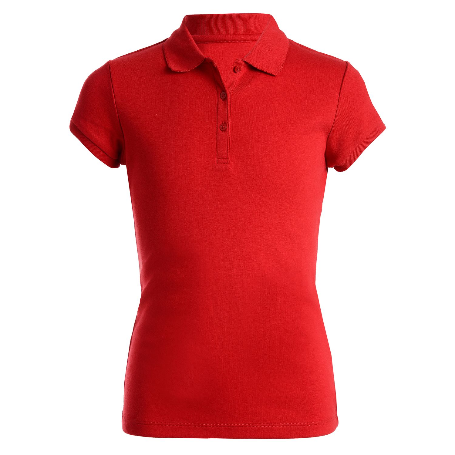 girls red polo shirt