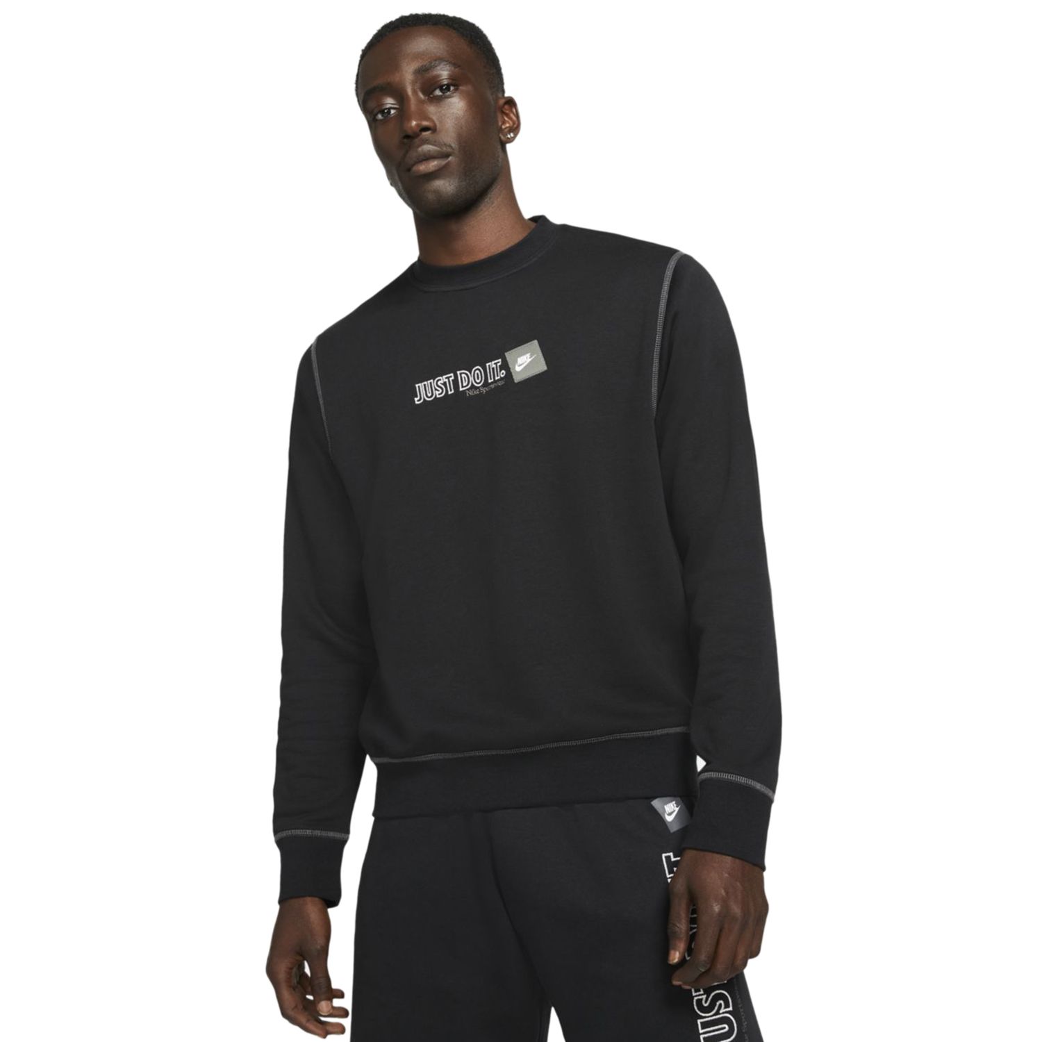 nike just do it black sweatshirt