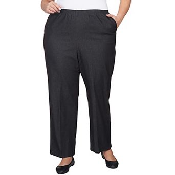 Plus Size Short Alfred Dunner Proportioned Denim Pants