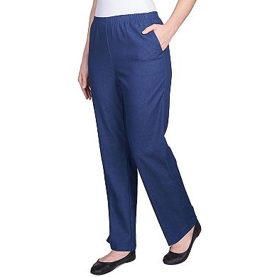 Women's Alfred Dunner Proportioned Denim Pants