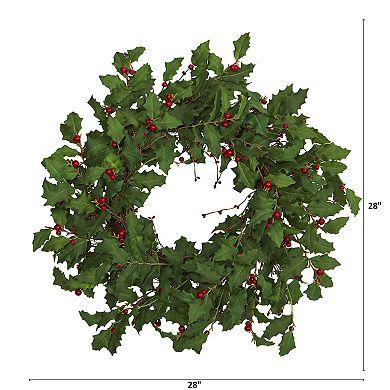 nearly natural Holly Berry Artificial Wreath