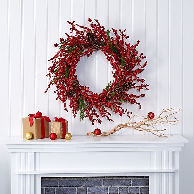 nearly natural Cypress Berries Artificial Wreath