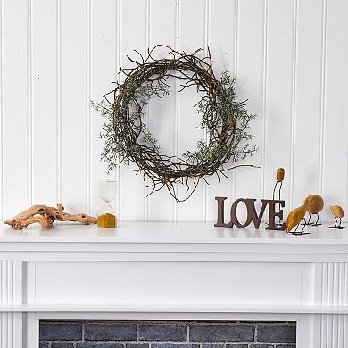 nearly natural Frosted Twig Artificial Wreath