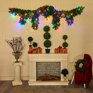 nearly natural LED Icicle Artificial Christmas Garland Wall Decor