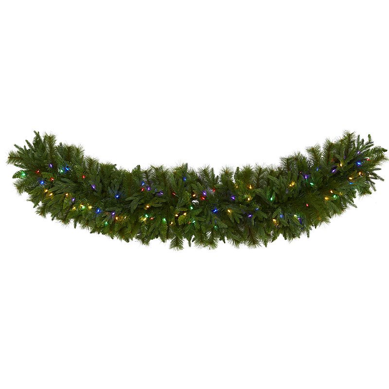 nearly natural LED Extra Wide Pine Artificial Christmas Garland Wall Decor,