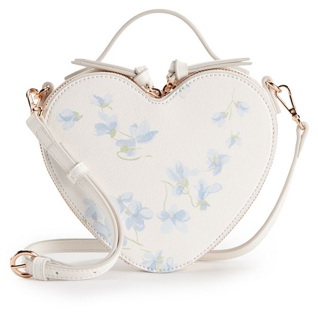 Lauren Conrad Heart Straw Handbag