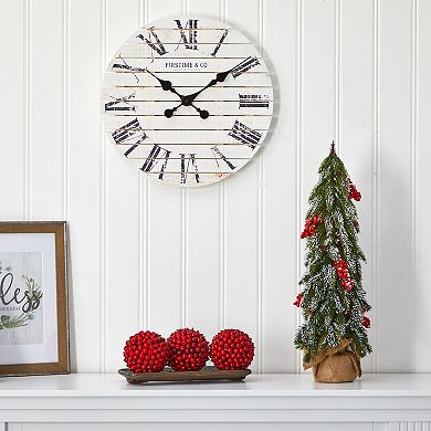 nearly natural 2-ft. Flocked Artificial Christmas Tree