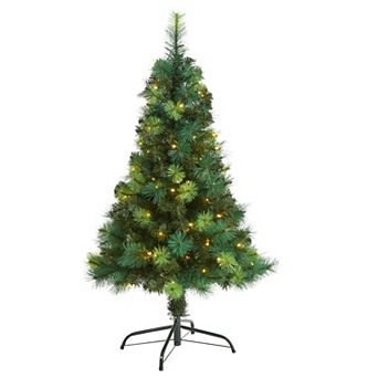 nearly natural 4-ft. Pre-Lit Scotch Pine Artificial Christmas Tree