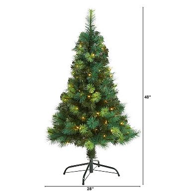 nearly natural 4-ft. Pre-Lit Scotch Pine Artificial Christmas Tree