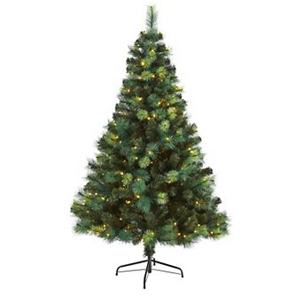 nearly natural 6-ft. Pre-Lit Scotch Pine Artificial Christmas Tree